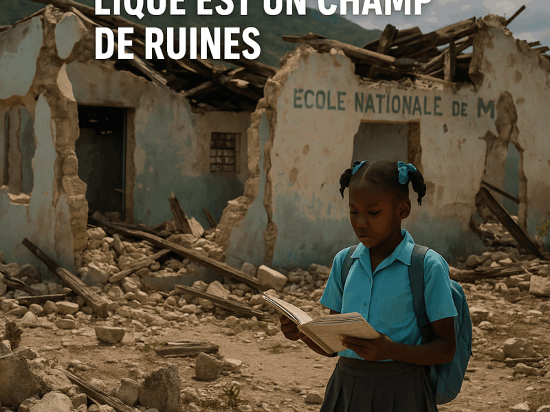 Haïti -Éducation en faillite : À Michino, l’école publique est un champ de ruines