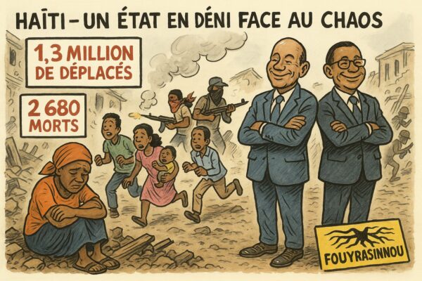 Haïti – 1,3 million de déplacés, 2 680 morts : un État en déni face au chaos
