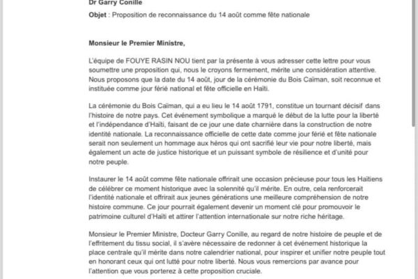 Fouye Rasin Nou : De la pétition à la reconnaissance officielle du 14 août. 234 ans après, que reste-t-il du serment de Bois-Caïman ?