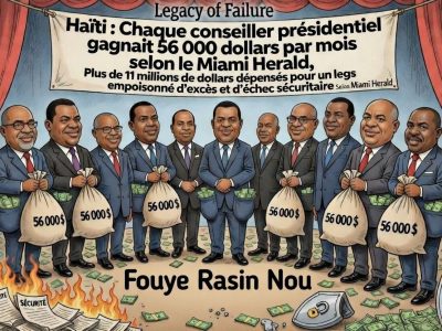Chaque conseiller présidentiel gagnait 56 000 dollars par mois selon le Miami Herald